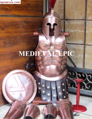 Medieval Arm & Leg Guard,Muscle Jacket,Gladiator Helmet Body Armor Set 