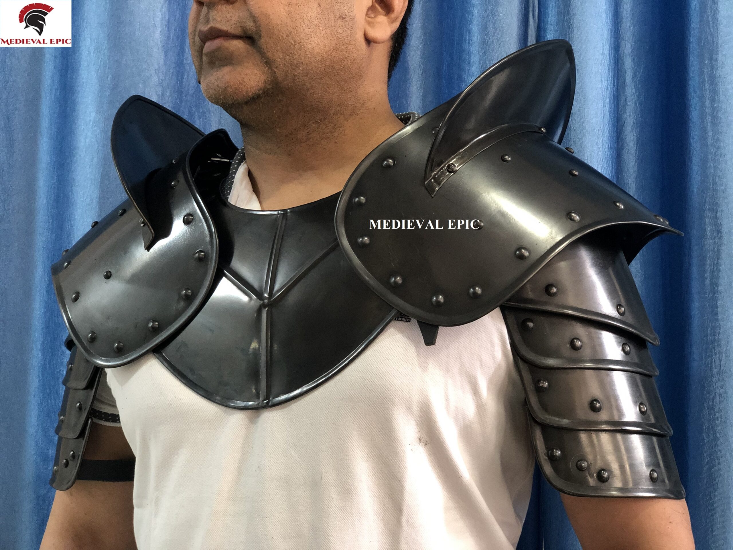 18 Gauge Medieval Knight Armour Pauldron/Shoulder Reenactment & Reproduction 