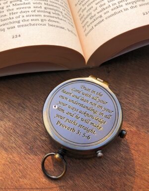 Engraved Pocket Compass :- Personalized Gift