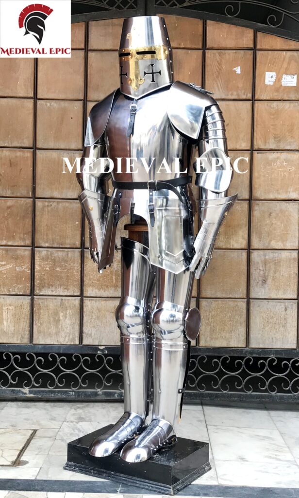 Crusader Full Suit Of Armor Wearable Knight Halloween Costume ...