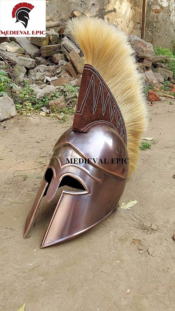 IR80601A Corinthian Helmet With Plume - Medieval Epic