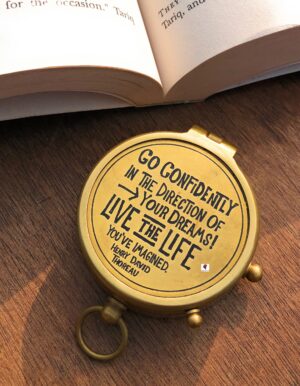 Thoreau Pocket Compass :- Vintage Gift