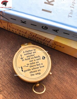 Antique Pocket Compass Personalized Gift Decor